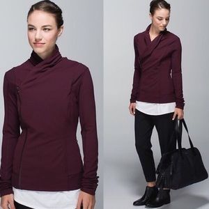 🍋 Lululemon Bkati Jacket size 10 Bordeaux Drama